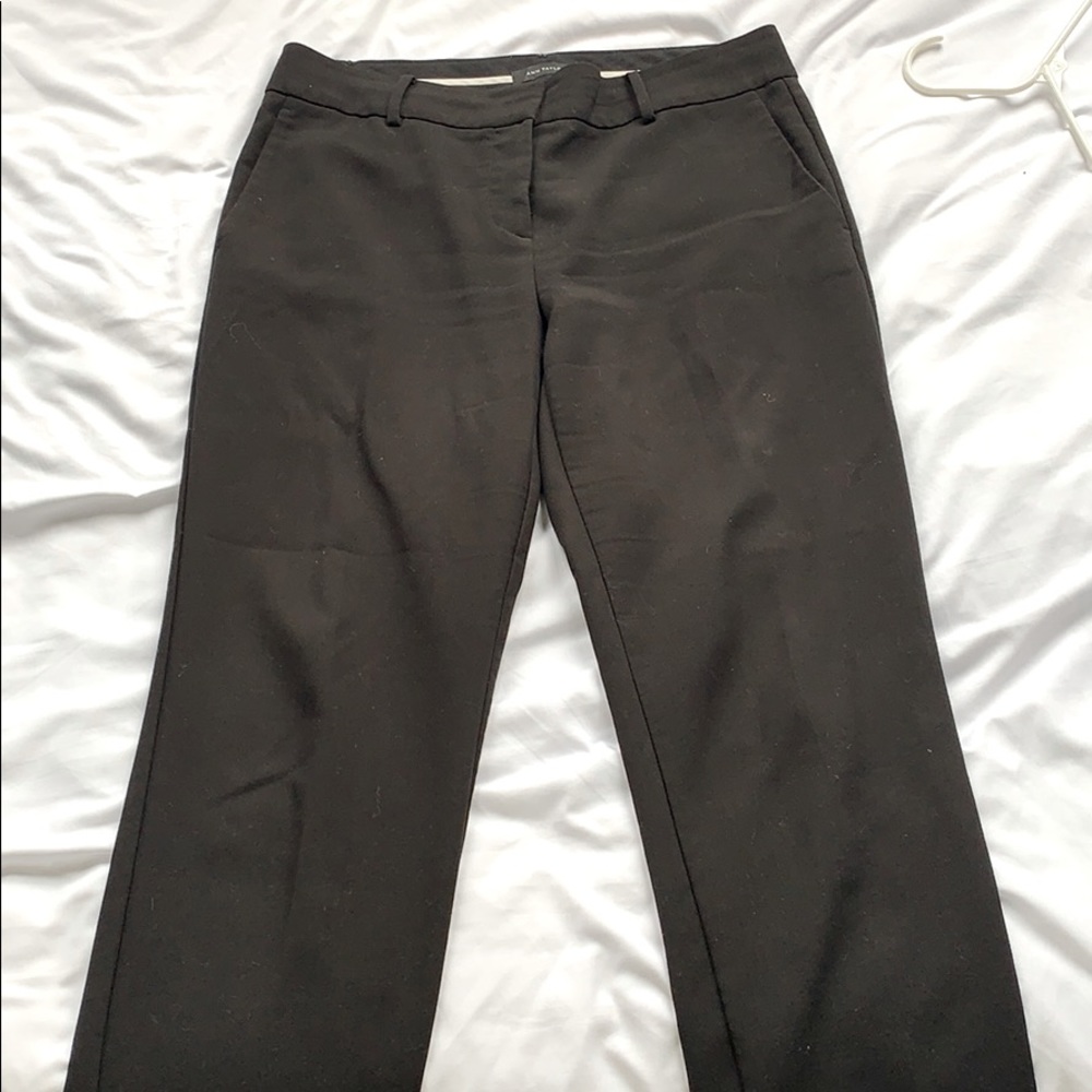 Ann Taylor black cropped dress pants